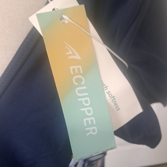 Ecupper One Piece Sleeves Plus Size Modest Tummy Control Swimsuit 4XL NWT - Picture 7 of 10